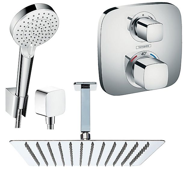 Hansgrohe und Jowi Duscharmatur Ecostat E Thermostat, Unterputz Duschsystem günstig online kaufen