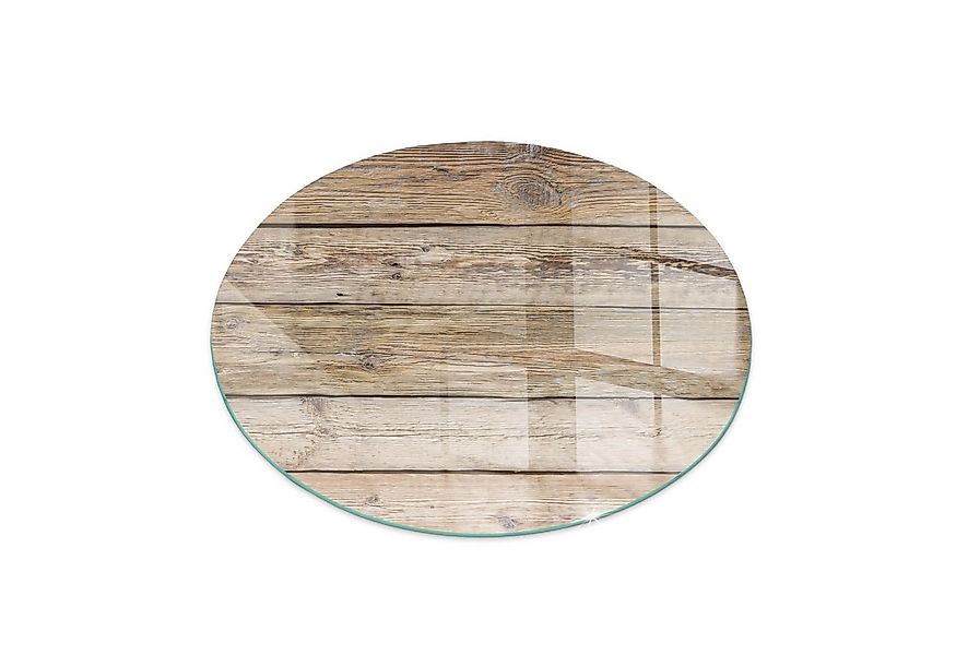 Tulup Bodenschutzplatte Beige Textur von Holzbrettern, Gehärtetem Glas Kami günstig online kaufen