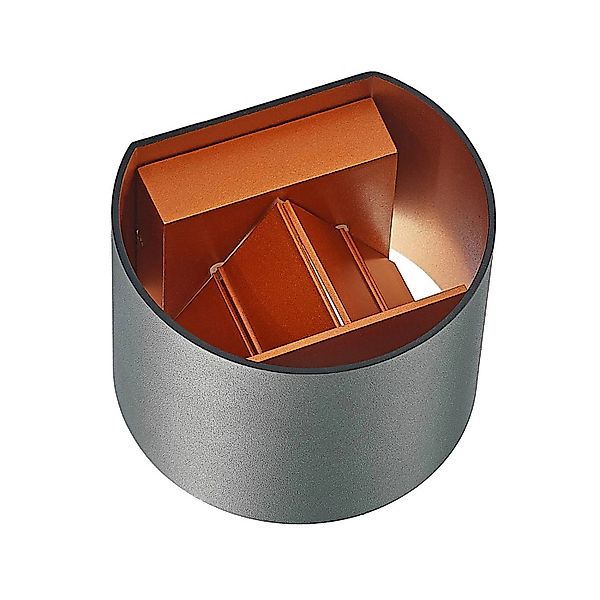 Arcchio Wandleuchte Wandlampe Innen Zuzana 9628200 Modern in Schwarz aus Al günstig online kaufen