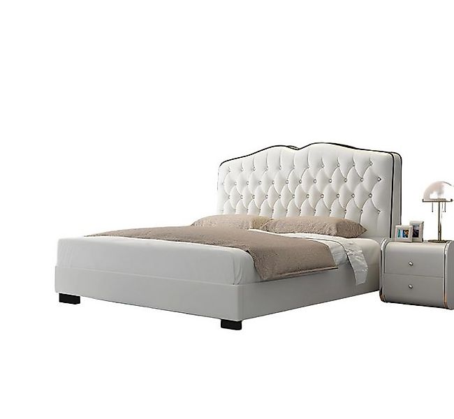 Xlmoebel Bett Neues Designer Luxus Doppelbett mit Polsterung im Chesterfiel günstig online kaufen