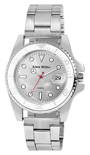 Alain Miller Quarzuhr 2800108 mit Edelstahlarmband, Datumsanzeige, sportlic günstig online kaufen
