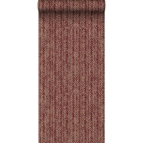 Sanders & Sanders Tapete Zickzack-Motiv Burgunderrot 53 cm x 10 m günstig online kaufen