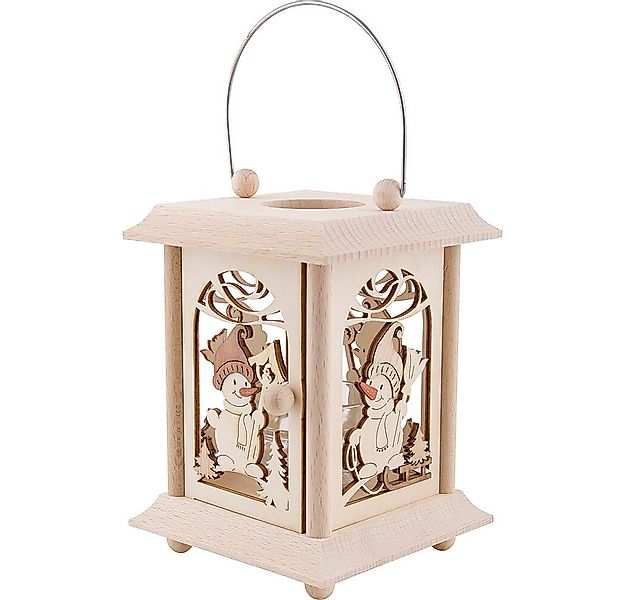 Kuhnert Schwibbogen Tischlaterne Schneemann (22cm) von Drechslerei Kuhnert günstig online kaufen