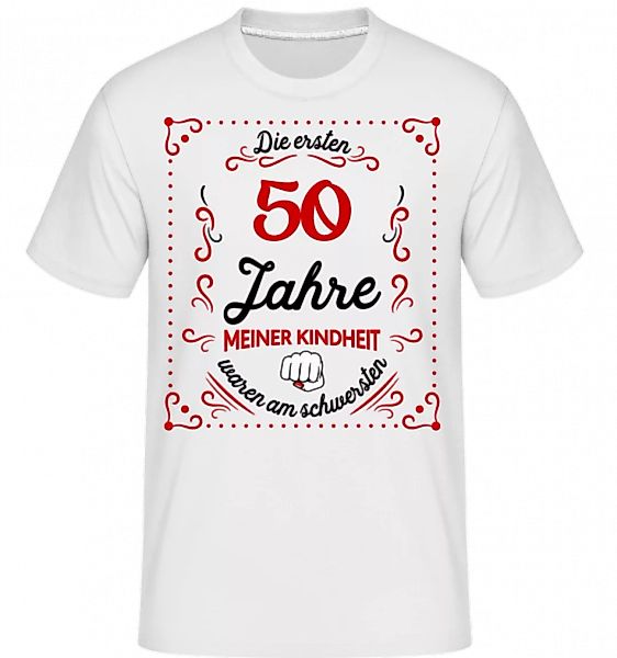 Die Ersten 50 Jahre · Shirtinator Männer T-Shirt günstig online kaufen