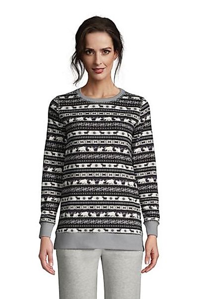 Sweatshirt mit Plüschfutter SERIOUS SWEATS, Damen, Größe: L Normal, Schwarz günstig online kaufen