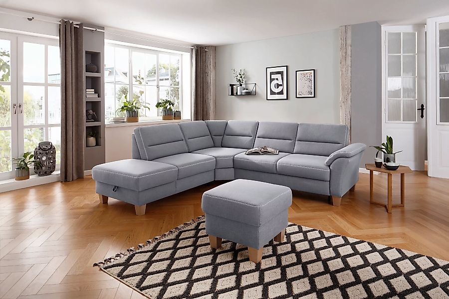 Home affaire Ecksofa "Soleo L-Form", komfortabel durch Trapezecke mit Relax günstig online kaufen