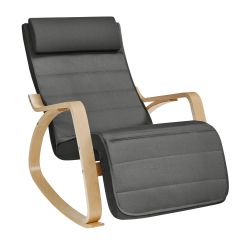 SONGMICS Schaukelsessel, Relaxsessel, Relaxstuhl, verstellbare Fußstütze günstig online kaufen