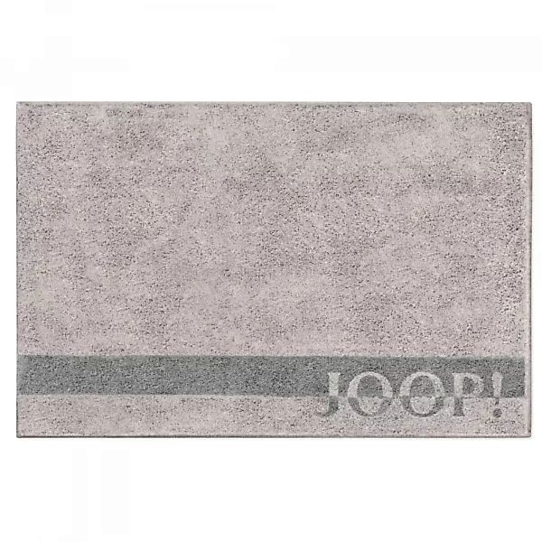 JOOP! Badteppich Logo Stripes 141 - Farbe: Platin - 1515 - 70x120 cm günstig online kaufen