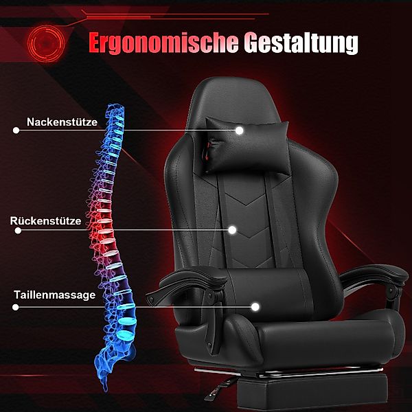 HOMALL Gaming-Stuhl Massage Gaming Stuhl mit günstig online kaufen