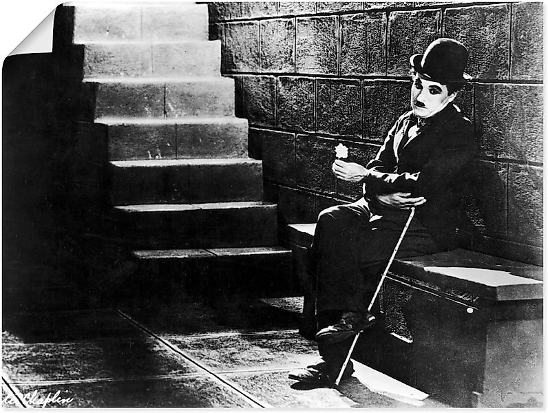 Artland Wandbild »Charlie Chaplin - Lichter der Großstadt 1931«, Stars, (1 günstig online kaufen