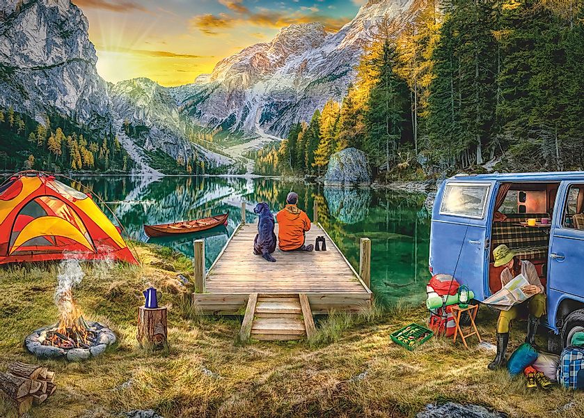 Ravensburger Verlag GmbH Puzzle Campingurlaub, Puzzleteile günstig online kaufen