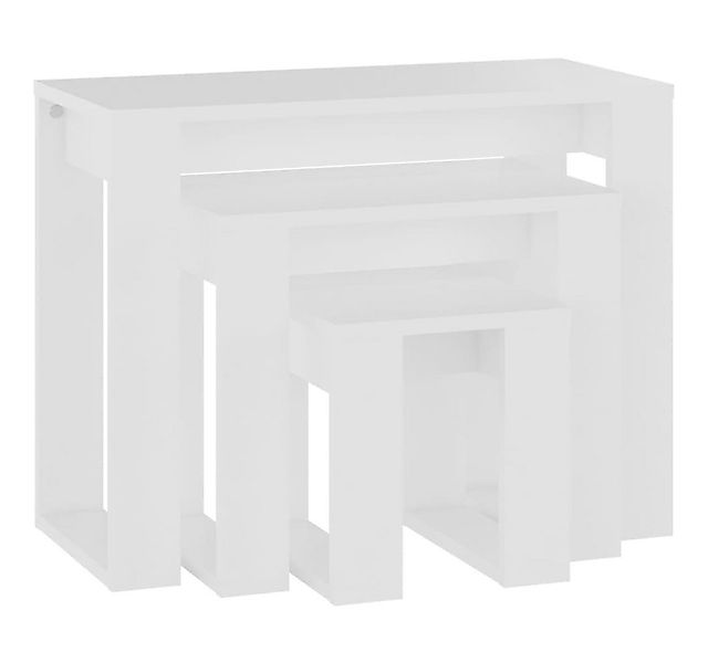 DOTMALL Satztisch Satztische 3-tlg. Weiß Holzwerkstoff günstig online kaufen