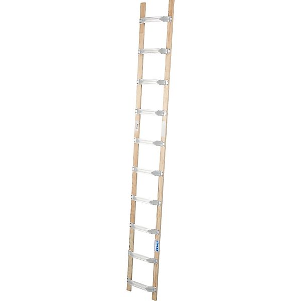 Krause Dachleiter 10 Sprossen 280 cm x 40 cm x 7 cm Alu-Holz günstig online kaufen