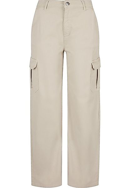 URBAN CLASSICS Stoffhose Urban Classics Damen Ladies High Waist Straight Ca günstig online kaufen