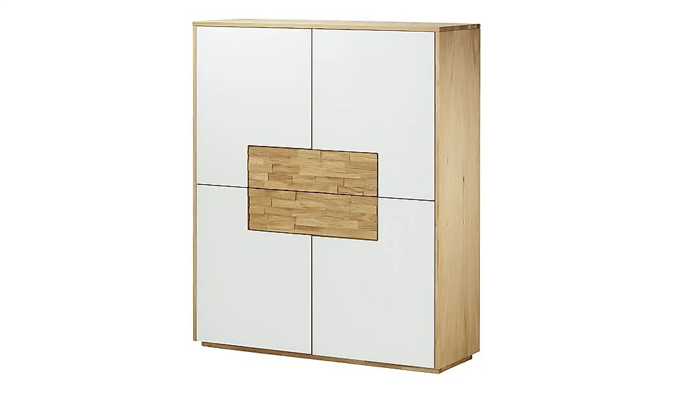 Wohnwert Highboard  Kreta ¦ weiß ¦ Maße (cm): B: 125 H: 150 T: 43.0 Kommode günstig online kaufen
