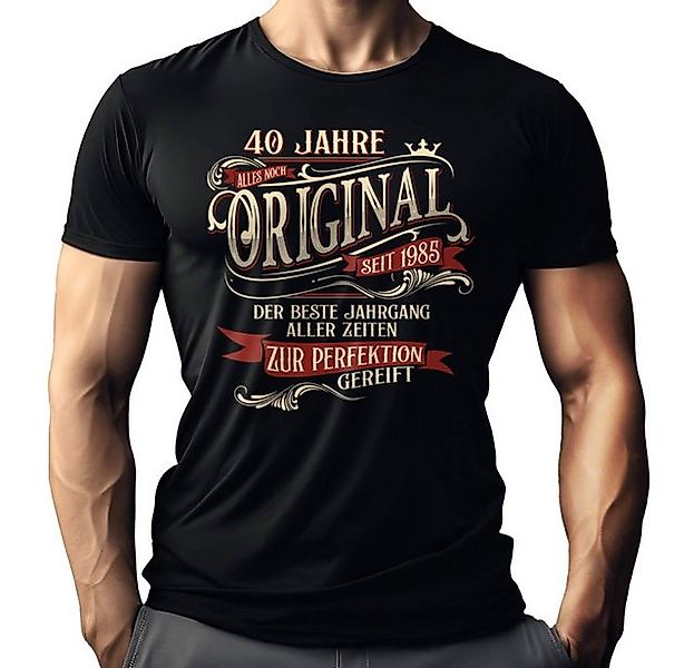 LOBO NEGRO® T-Shirt als Geschenk zum 40. Geburtstag - zur Perfektion gereif günstig online kaufen