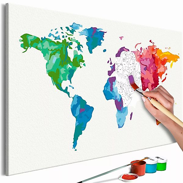 Malen Nach Zahlen - Colours Of The World günstig online kaufen