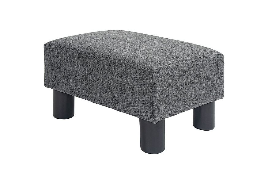 HOMCOM Fußhocker Sitzhocker Hocker mit Leinenoptik (Moderner Polsterhocker, günstig online kaufen