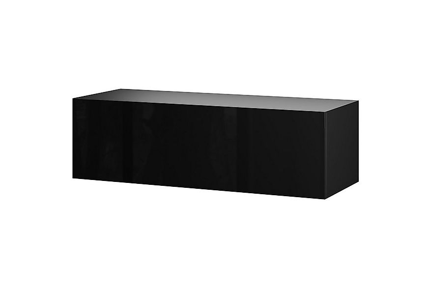 Planetmöbel Garderoben-Set Hängeschrank WEST 100 cm schwarz, (Garderobensch günstig online kaufen