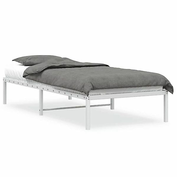 vidaXL Bettgestell Metall Weiß 90x190 cm Modell 11930335 günstig online kaufen