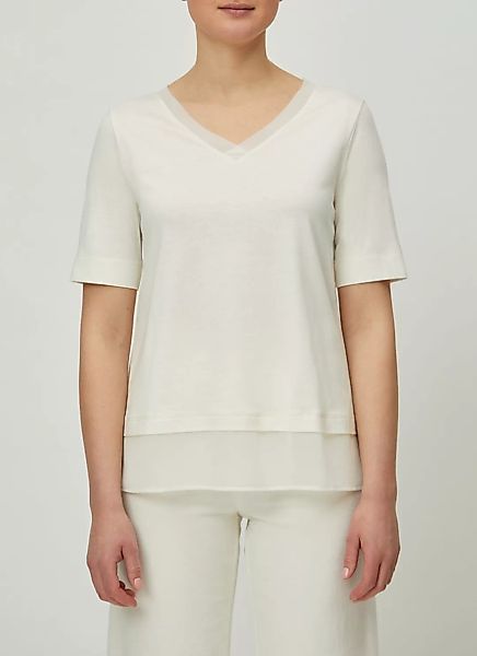 V-Shirt Baumwoll-Modal-Mischung günstig online kaufen