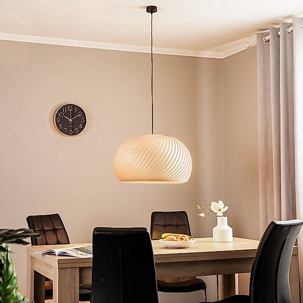 Hängeleuchte Janne, Buchenholz, Ø 53 cm, E27 günstig online kaufen