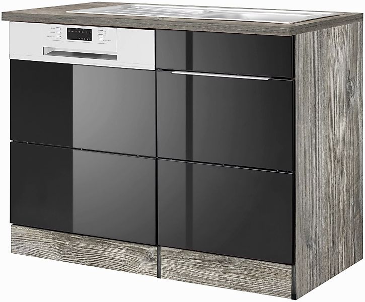 KOCHSTATION Spülenschrank "KS-Brindisi", 110 cm breit, inkl. Möbeltür für G günstig online kaufen