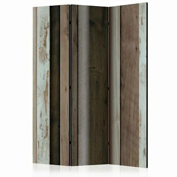 artgeist Paravent Wooden Fan [Room Dividers] weiß/bronze Gr. 135 x 172 günstig online kaufen