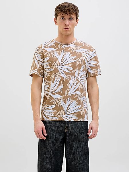 Jack & Jones Rundhalsshirt "JJEBRYAN AOP TEE S/S O-NECK NOOS", mit All-Over günstig online kaufen