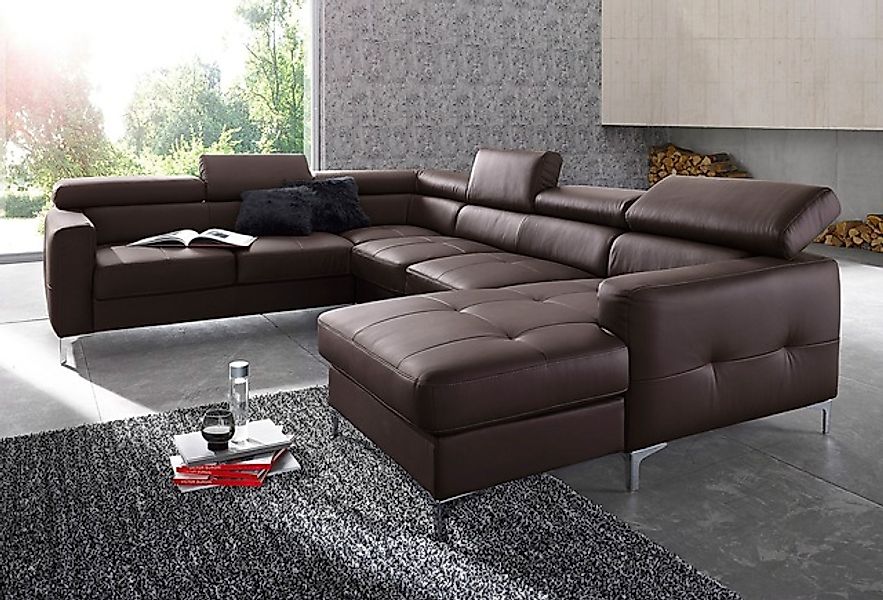 COTTA Polstergarnitur »Sammy U-Form«, (Set, Tiefe der Recamiere 169 cm), Se günstig online kaufen