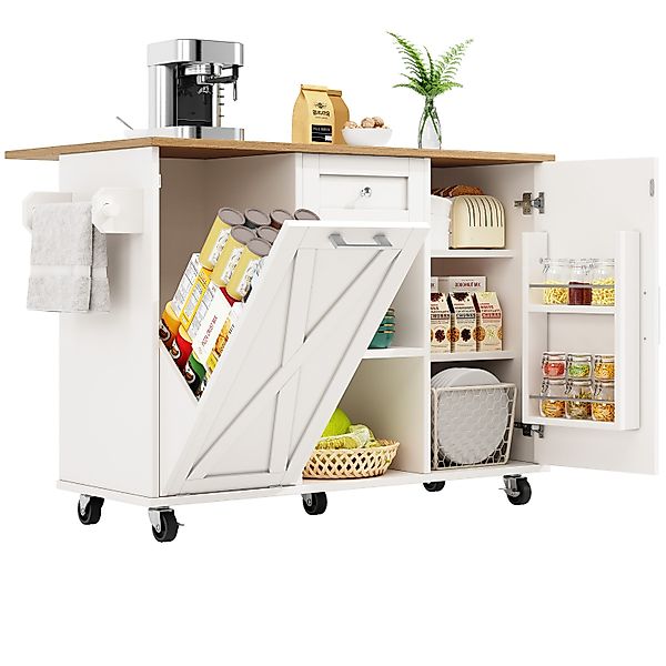 i@home Küchenwagen Kücheninsel, Küchenschrank, Multifunktionale Esstisch günstig online kaufen