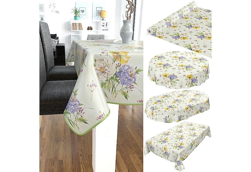 ANRO Tischdecke Wachstuchtischdecke Gartentischdecke Wachstischdecke (Einze günstig online kaufen