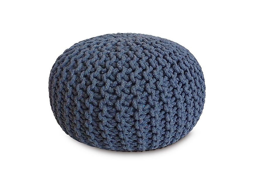 Amagohome Sitzhocker Strickhocker Pouf Ø45 o. 55cm Bodenkissen Sitzpouf XXL günstig online kaufen