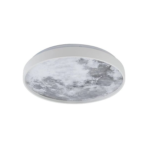 Lindby LED Deckenleuchte Lune 10030590 Modern in Alu 1-flammig Wohnzimmerle günstig online kaufen
