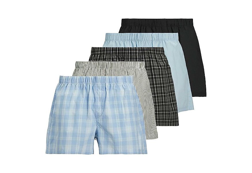 Jack & Jones Boxershorts Herren Web-Boxershorts 5er Pack Baumwolle (Packung günstig online kaufen