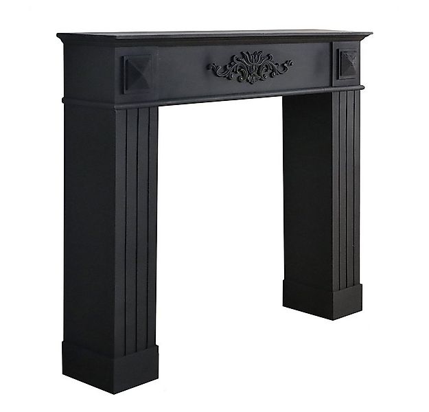 Grafelstein Dekokamin Kaminkonsole BLACK schwarz antiklook aus Holz günstig online kaufen