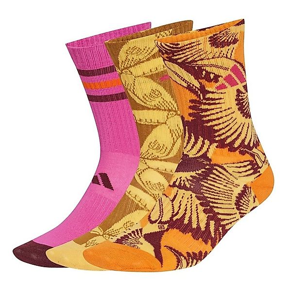 adidas Performance Sportsocken Crew Farm fuchsia/braun/orange - 3 Paar günstig online kaufen