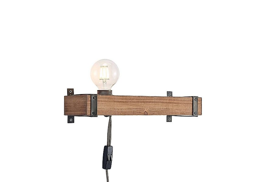 Lindby Wandleuchte Sverina, Holz IP20, 1 x 40 W günstig online kaufen