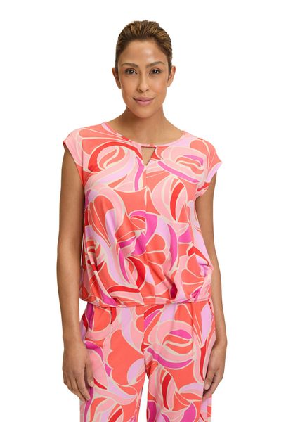 Betty Barclay Kurzarmshirt "Damen Blusenshirt mit Gummizug" 1 Stk. tlg. Mat günstig online kaufen