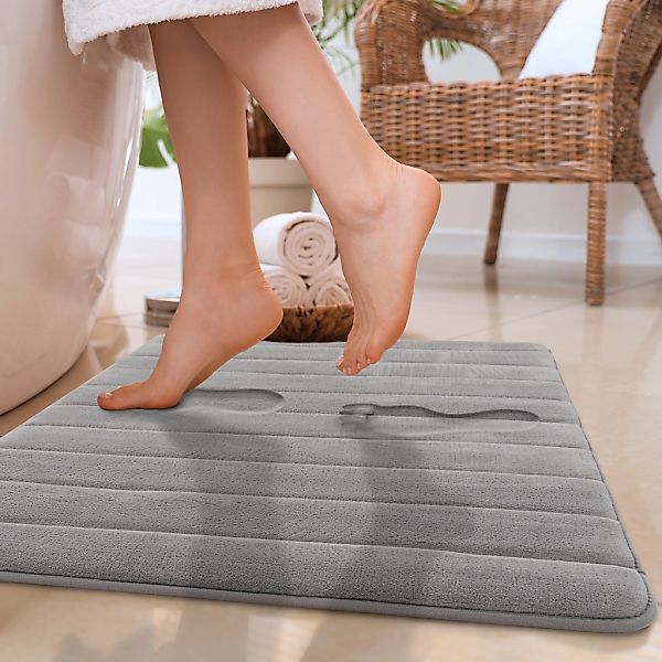 Paco Home Badematte "Corby 252, Memory-Schaum Effekt" Höhe 13 mm rutschhemm günstig online kaufen