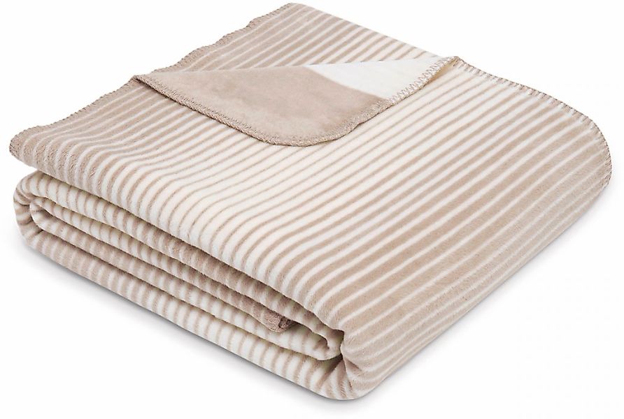 IBENA Wohndecke "Wohndecke Glasgow" mit raffinierten Streifen, made in germ günstig online kaufen