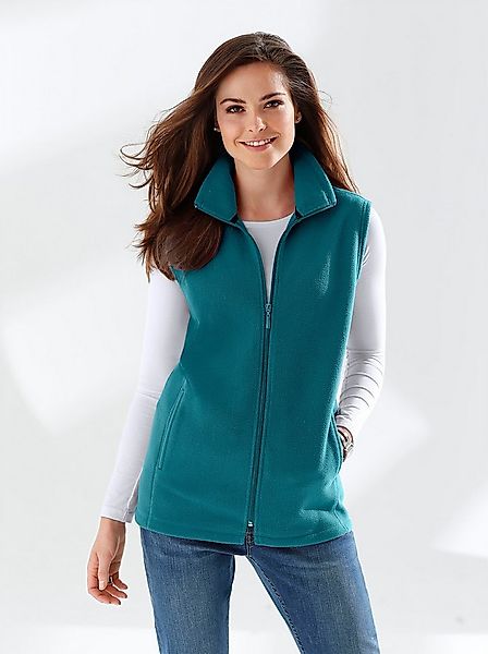 Sieh an! Fleeceweste Fleece-Weste Länge ca. 70 cm günstig online kaufen
