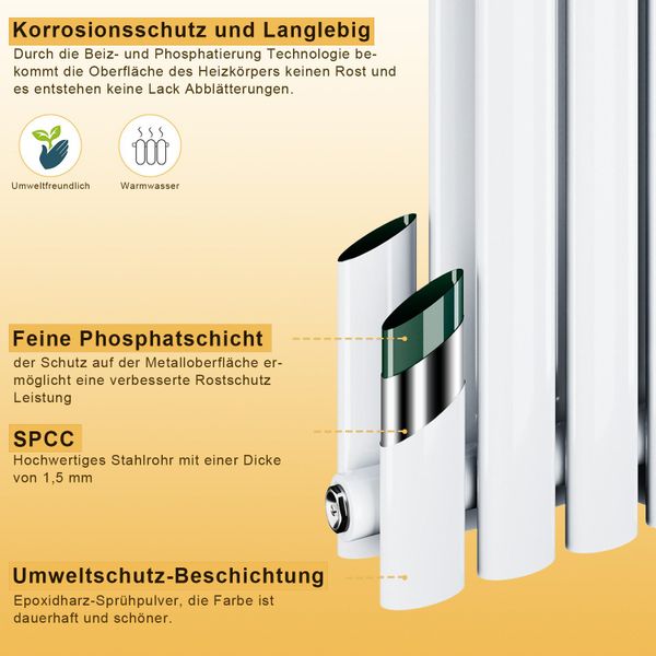 SONNI Badheizkörper Heizkörper Design Röhren Heizung günstig online kaufen