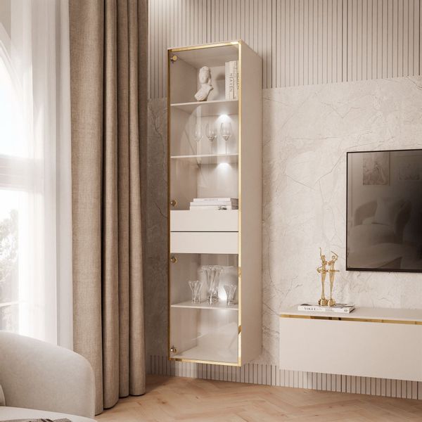 Lookway Glasvitrine AURORA KASZMIR mit LED-Beleuchtung günstig online kaufen