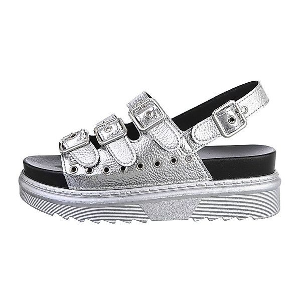Ital-Design Damen Freizeit Plateausandaletten Flach Plateausandaletten günstig online kaufen