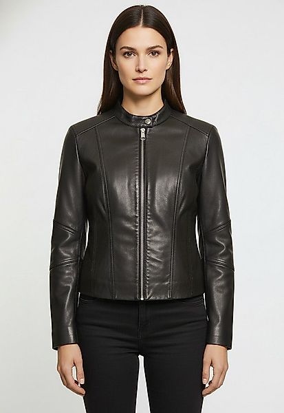 BOSS ORANGE Lederjacke Saleste Premium Damenmode aus fein genarbtem Leder günstig online kaufen