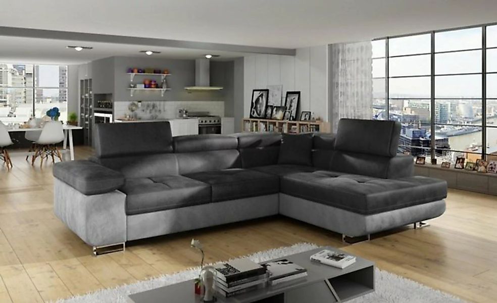 Luxusbetten24 Schlafsofa Designer Sofa Pisa, mit Schlaf- und Klappfunktion günstig online kaufen