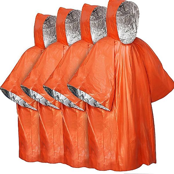 Refttenw Regenponcho Tragbarer Notfall-Regenmantel, Campingbedarf, Winddich günstig online kaufen