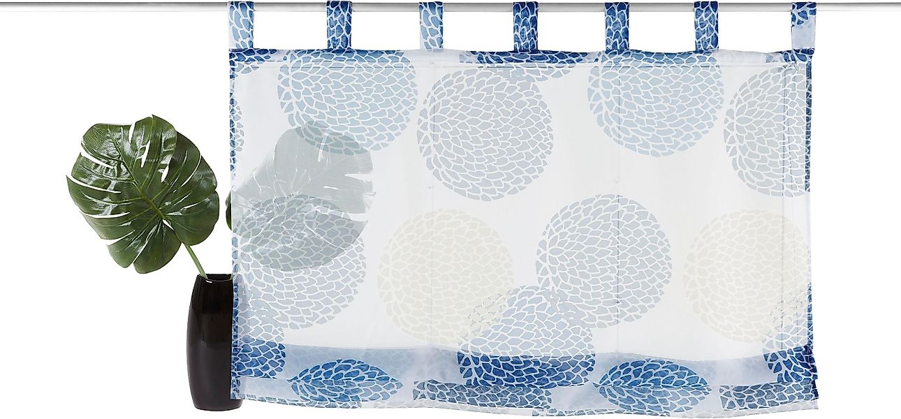 my home Raffrollo "Belem" mit Schlaufen Transparent, Voile, Polyester günstig online kaufen