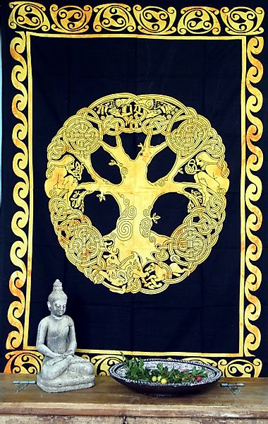 Guru-Shop Tagesdecke Boho-Style Wandbehang, indische Tagesdecke günstig online kaufen